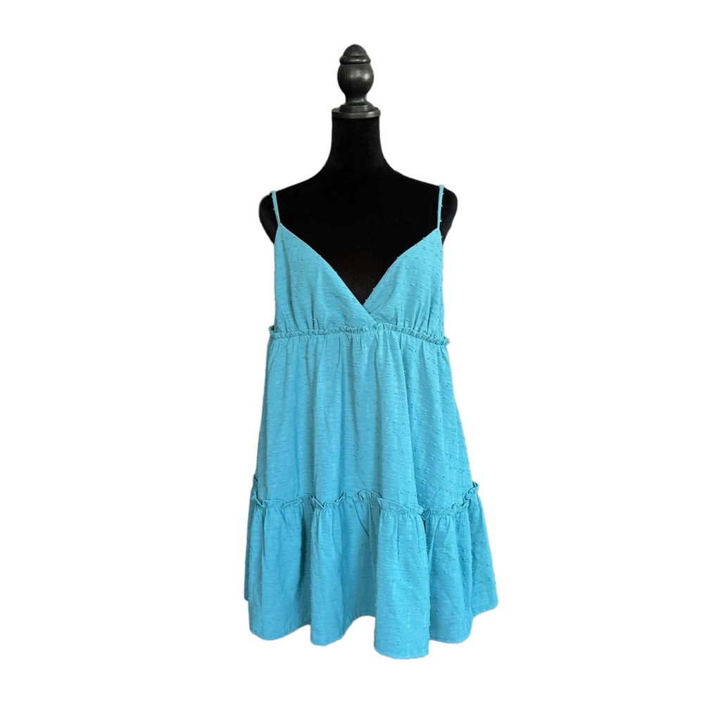 Medium Forever21 Teal Blue Shirt Dress